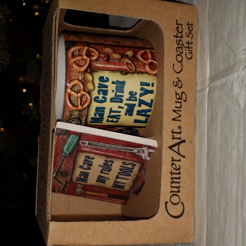Ceramic Mug Gift Set Man Cave